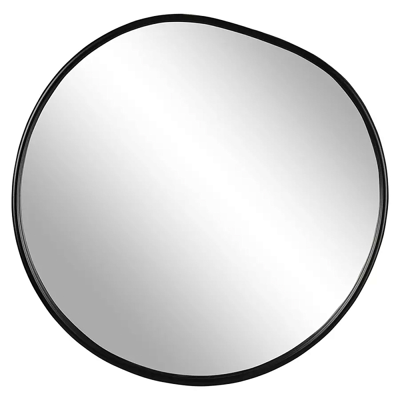 Зеркало круглое с асимметрией Light Reflection Черный Зеркало круглое с асимметрией Light Reflection Черный в Омске | Loft Concept