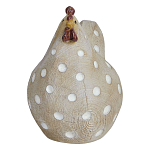 Статуэтка курица с текстурной поверхностью бежевого цвета Rustic Chicken варинант исполнения - 1 | Loft Concept в Омске