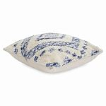 Чехол на подушку с узором в этно-стиле Blue Ikat варинант исполнения - 1 | Loft Concept в Омске