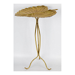 Столик приставной с столешницей Тропический лист Tropical Forest gold варинант исполнения - 2 | Loft Concept в Омске