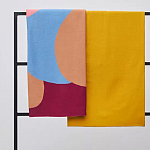 Плед из хлопка с абстрактным принтом Elysian Flow Ember варинант исполнения - 7 | Loft Concept в Омске