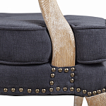 Кресло Aubrey Classical Armchair dark grey velour варинант исполнения - 6 | Loft Concept в Омске