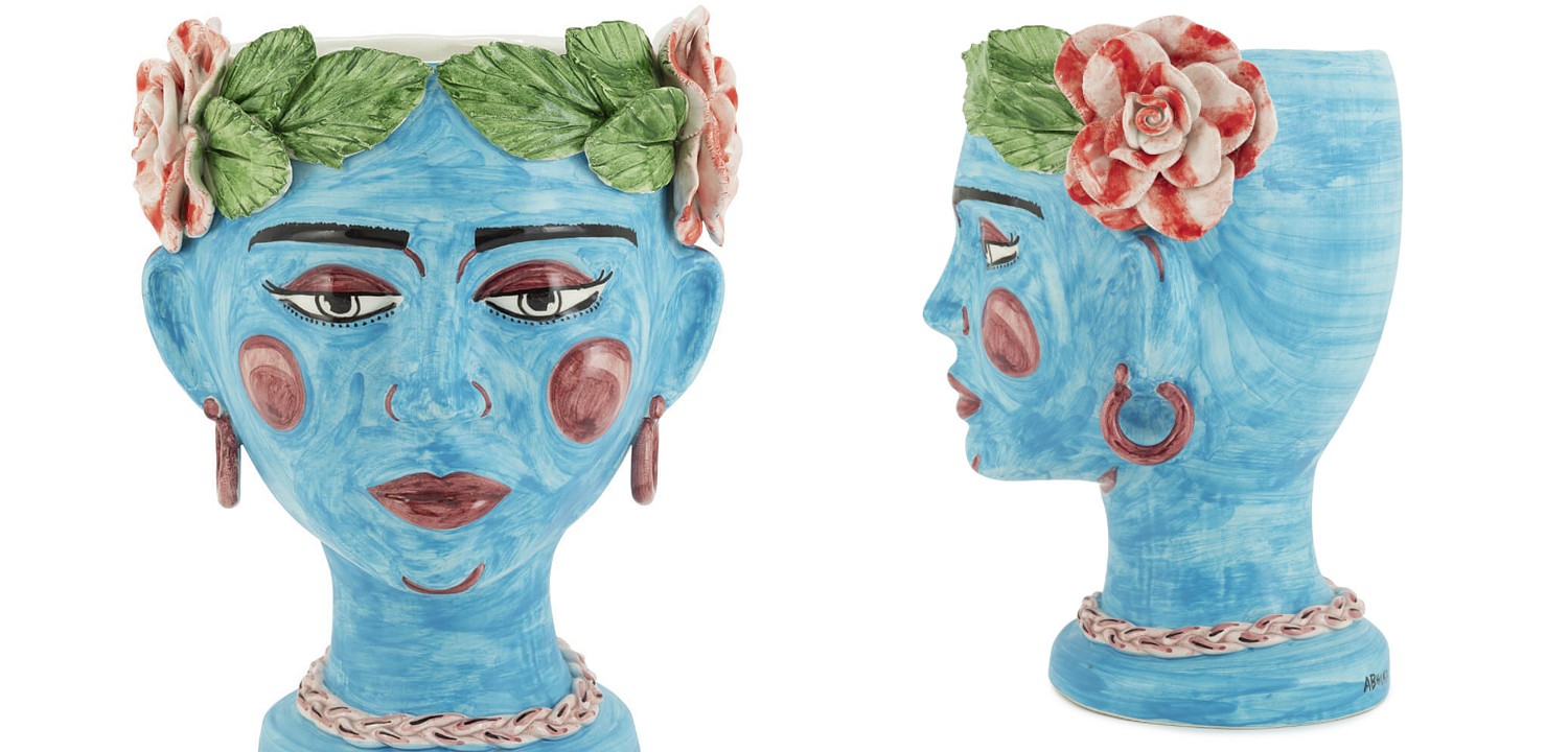 Ваза VASE HEAD SELVA COLOR Light blue Ваза VASE HEAD SELVA COLOR Light blue - Loft-Concept в Омске
