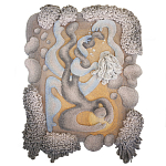 Тканый вручную монументальный настенный гобелен Soft Inception варинант исполнения - 4 | Loft Concept в Омске