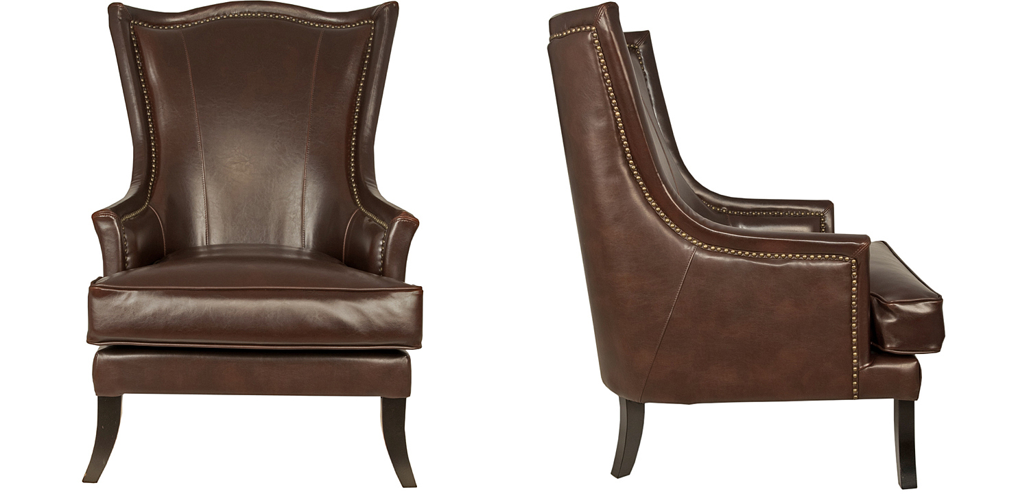 Кресло Gregoir Armchair натуральная кожа Кресло Gregoir Armchair натуральная кожа - Loft-Concept в Омске