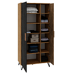 Шкаф двухдверный с 2-мя отделами с полками Stone Effect варинант исполнения - 4 | Loft Concept в Омске