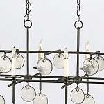 Люстра подвесная с 8-ю лампами и стеклянными круглыми подвесками Currey & Company варинант исполнения - 6 | Loft Concept в Омске