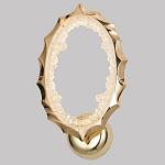 Бра овальное светодиодное с золотистым каркасом Ring of Fire варинант исполнения - 1 | Loft Concept в Омске