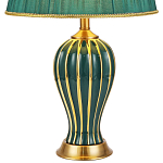 Настольная лампа с абажуром Celestina Green  Gold Lampshade Table Lamp варинант исполнения - 2 | Loft Concept в Омске