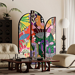 Ширма цветочный принт Colored Partition варинант исполнения - 2 | Loft Concept в Омске