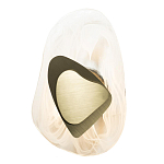 Бра овальное из стекла с золотым элементом Flow Texture  варинант исполнения - 4 | Loft Concept в Омске