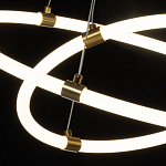 Люстра подвесная с двумя пересекающимися белыми светодиоидными кольцами Luke Lampco Tracer Lamp варинант исполнения - 5 | Loft Concept в Омске