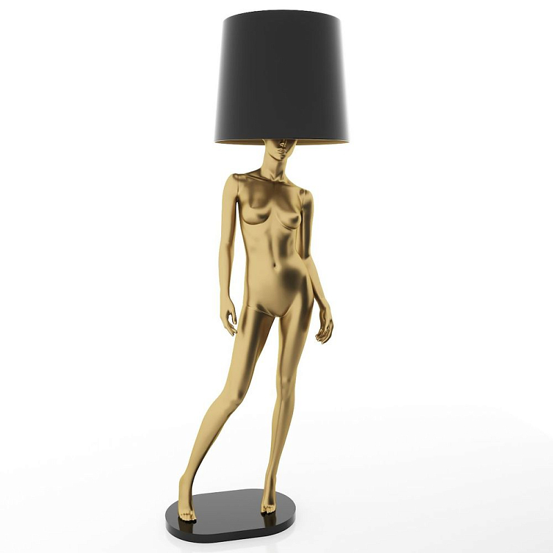 Лампа MANNEQUIN LAMP с абажуром изгибы тела Глянцевый черный Черный матовый Глянцевый белый Белый матовый Серый матовый Золотой Красный в Омске | Loft Concept 