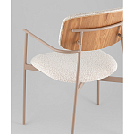 Стул Doe с подклокотниками молочный варинант исполнения - 3 | Loft Concept в Омске