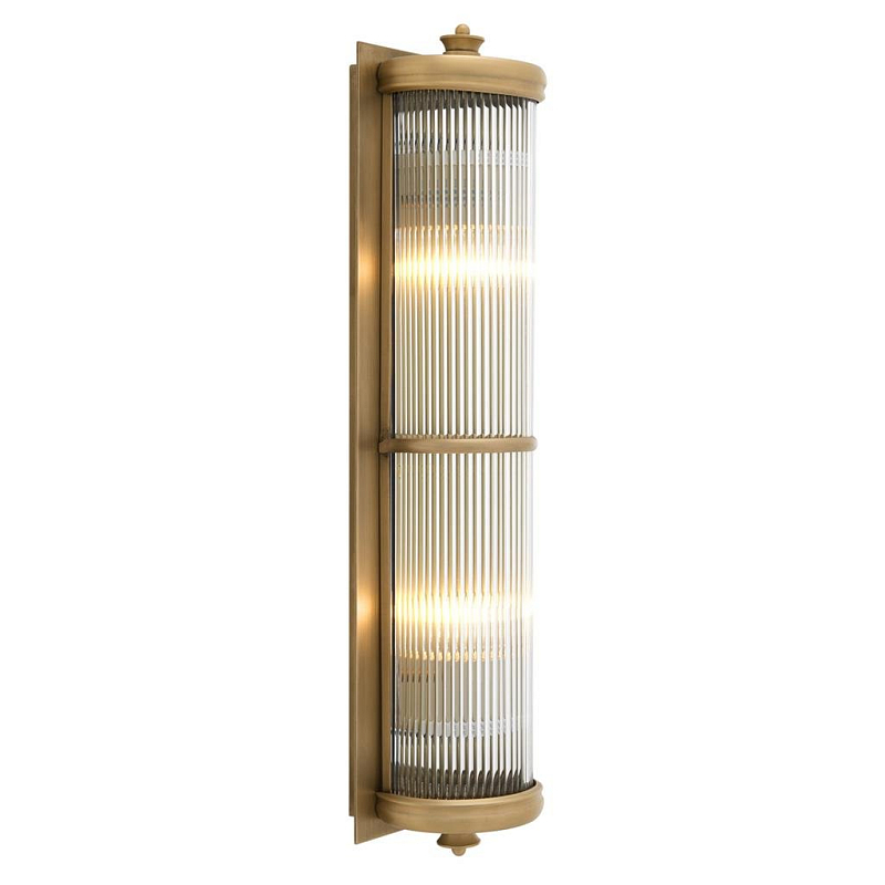 Бра Wall Lamp Glorious XL Brass Латунь Прозрачное Стекло в Омске | Loft Concept 