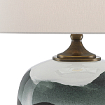 Настольная лампа с волнистым принтом Green Wavy Lamp варинант исполнения - 1 | Loft Concept в Омске