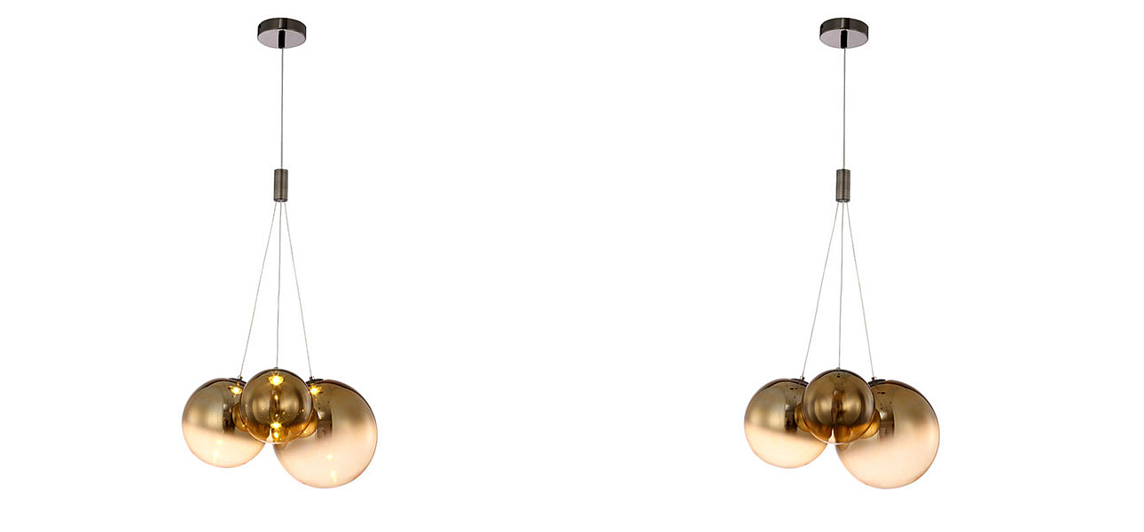 Светильник подвесной Golden balls lamp Светильник подвесной Golden balls lamp - Loft-Concept в Омске