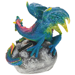 Декоративная статуэтка Дракон Blue Multicolor Dragon Statuette варинант исполнения - 2 | Loft Concept в Омске