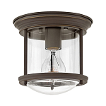 Потолочный светильник для ванных комнат со стеклянным плафоном и одной лампой Hinkley варинант исполнения - 8 | Loft Concept в Омске