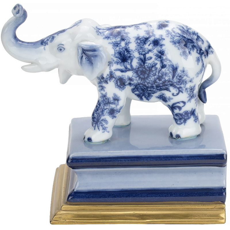 Держатель для книг The blue elephant Белый Голубой Коричневый Держатель для книг The blue elephant Белый Голубой Коричневый в Омске | Loft Concept
