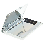 Визитница карманная металлическая с накладкой из натурального камня Серафинит Stone Business Card Holders  варинант исполнения - 3 | Loft Concept в Омске