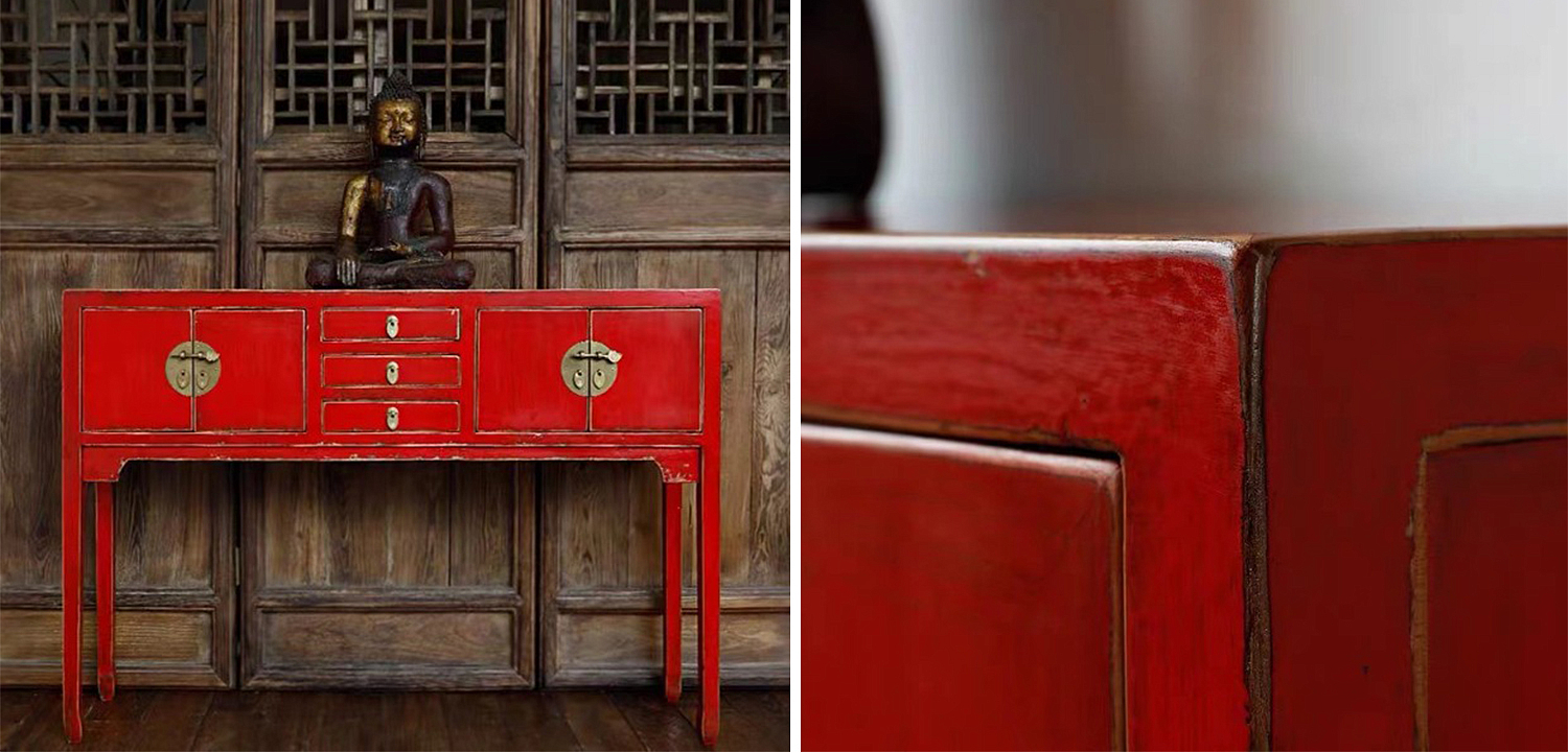 Красная Консоль в Китайском Стиле Red Console Chinese Красная Консоль в Китайском Стиле Red Console Chinese - Loft-Concept в Омске