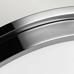 Потолочный светильник для ванных комнат цвета хром с вытянутым плафоном из молочного стекла Feiss варинант исполнения - 4 | Loft Concept в Омске