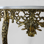 Консоль из бронзы с мраморной столешницей Bronze Console варинант исполнения - 1 | Loft Concept в Омске