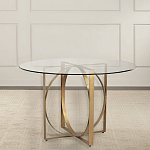 Стол обеденный круглый с основанием из 2-х пересекающихся колец Modern Geometric Silhouette варинант исполнения - 2 | Loft Concept в Омске