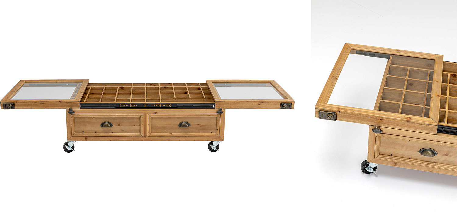 Кофейный стол Wooden Storage Space Кофейный стол Wooden Storage Space - Loft-Concept в Омске
