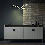 Дизайнерский комод светло-серый с фактурным фасадом UNO варинант исполнения - 1 | Loft Concept в Омске