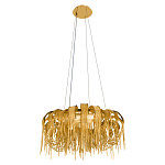 Люстра круглая подвесная с металлическими дугами и длинными цепочками 80 см Atlantis Chain варинант исполнения - 12 | Loft Concept в Омске