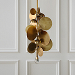 Люстра креативная из дисков цвета латунь Constellation Light and Style варинант исполнения - 2 | Loft Concept в Омске