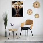 Бра в форме диска из натурального камня с декоративным центральным элеменом Cryptocrystalline Stone варинант исполнения - 2 | Loft Concept в Омске