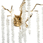 Бра с декором в виде ветвей с хрустальными подвесками Fairytree Gold Crystal Wall Lamp варинант исполнения - 2 | Loft Concept в Омске