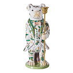 Подсвечник в виде собачки из фарфора с бронзовыми элементами Eden Garden варинант исполнения - 4 | Loft Concept в Омске