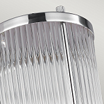 Бра для ванных комнат с прозрачным рифленым цилиндрическим плафоном на прямоугольном зеркальном основании Feiss варинант исполнения - 3 | Loft Concept в Омске