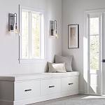 Бра с плафоном в форме колокола из прозрачного стекла с пузырьками Feiss варинант исполнения - 6 | Loft Concept в Омске