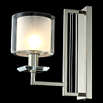 Бра с геометрическим каркасом из металла и цилиндрическим стеклянным плафоном Laurent варинант исполнения - 4 | Loft Concept в Омске