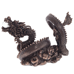 Декоративная статуэтка Дракон Fuzanglong Dragon Dark Bronze Statuette варинант исполнения - 3 | Loft Concept в Омске