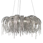 Люстра круглая подвесная с металлическими дугами и длинными цепочками 80 см Atlantis Chain варинант исполнения - 1 | Loft Concept в Омске