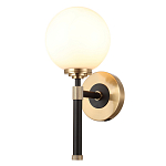 Бра с белым стеклянным плафоном в форме шара Cedar & Moss Light варинант исполнения - 1 | Loft Concept в Омске