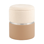 Пуф Mauldine с ящиком бежевый с экокожей варинант исполнения - 1 | Loft Concept в Омске