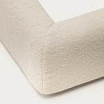 Кровать со съемным бежевым чехлом из ткани букле White Boucle Collection варинант исполнения - 5 | Loft Concept в Омске