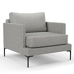 Мебельная ткань Шенилл серый цвет 138 см T4-29 варинант исполнения - 3 | Loft Concept в Омске