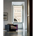 Дизайнерское кожаное кресло Poltronova Saratoga Armchair варинант исполнения - 4 | Loft Concept в Омске