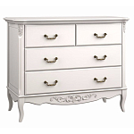 Комод белый из массива бука в стиле прованс White Provence варинант исполнения - 2 | Loft Concept в Омске