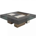 Дизайнерский журнальный стол с квадратной столешницей на 3-х ножках Oloha варинант исполнения - 1 | Loft Concept в Омске