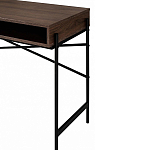 Стол рабочий в стиле лофт с ящиком и нишей для хранения Urban Style Space 2 варинант исполнения - 5 | Loft Concept в Омске