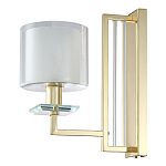 Бра с геометрическим каркасом из металла и цилиндрическим стеклянным плафоном Laurent варинант исполнения - 5 | Loft Concept в Омске